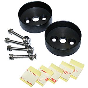 Boîtier aluminium HIGHSIDER pro – noir – pour clignotants LED Colorado – la paire