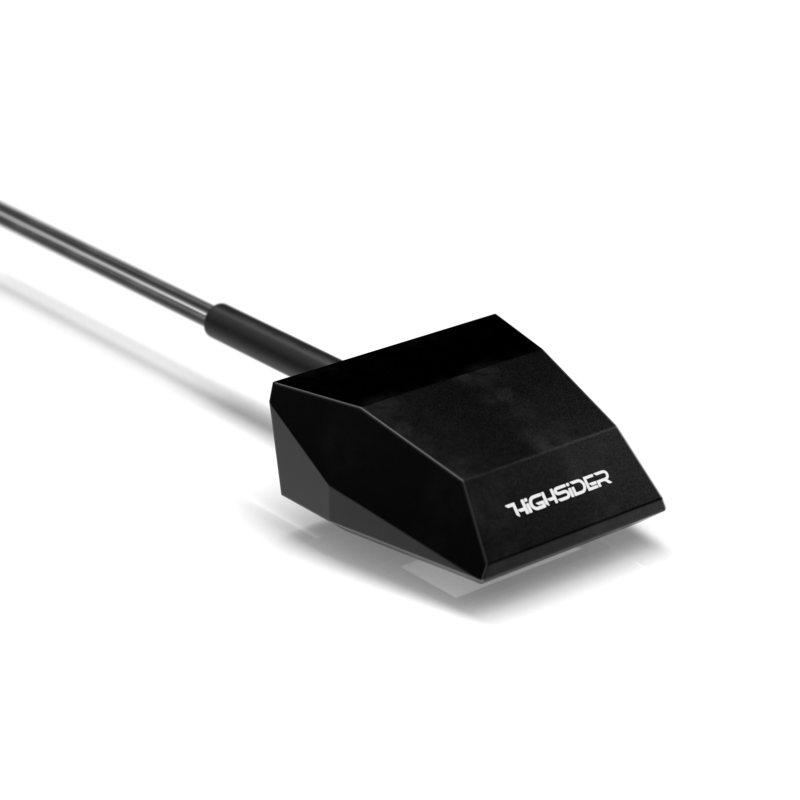 Éclairage de plaque LED HIGHSIDER pro Split-S SMD – noir/translucide – à l&rsquo;unité