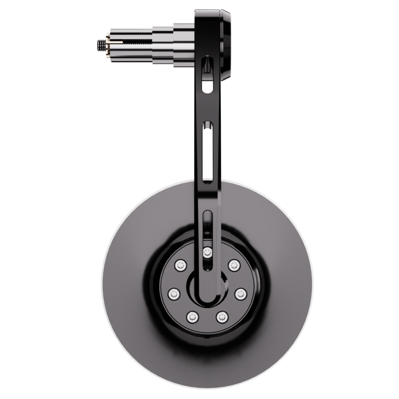 Rétroviseur d’embout de guidon HIGHSIDER pro Conero – noir – l&rsquo;unité