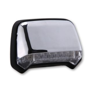 Feu arrière à LED corps chromé verre transparent