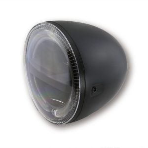 Feu avant LED HIGHSIDER pro Circle – 5 3/4 pouces – homologué E – noir – à l&rsquo;unité