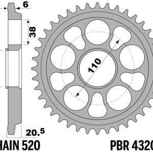 Couronne PBR alu renforcé – 520