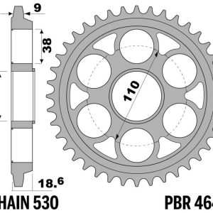 Couronne PBR alu renforcé – 530