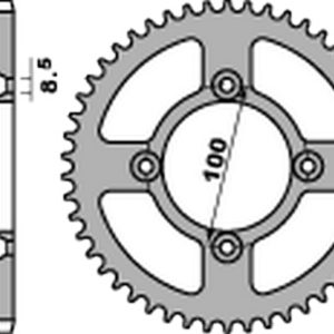 Couronne PBR alu standard – 420