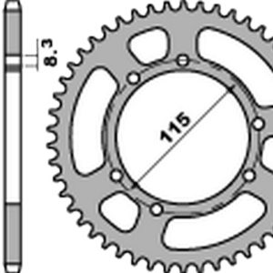 Couronne PBR alu standard – 428