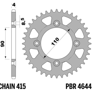 Couronne PBR alu standard – 415