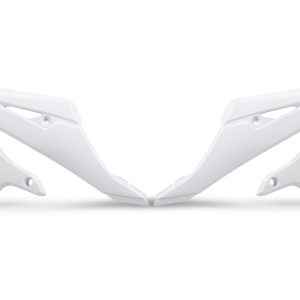 Ouïes de radiateur UFO – blanc Yamaha YZ125/250