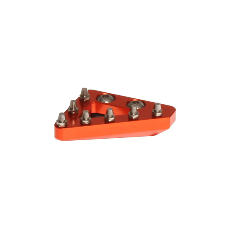 Embout fixe CNC de pédale de frein RFX Pro Series – orange
