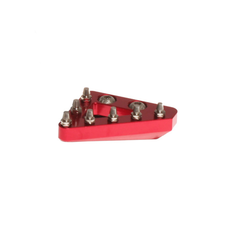 Embout fixe CNC de pédale de frein RFX Pro Series – rouge