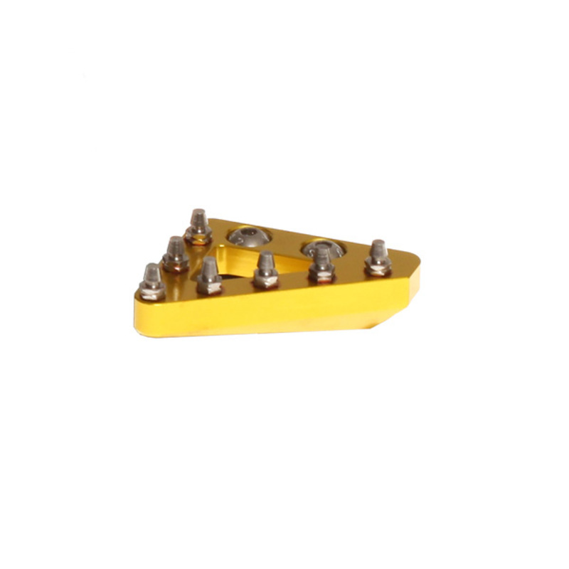 Embout fixe CNC de pédale de frein RFX Pro Series – jaune