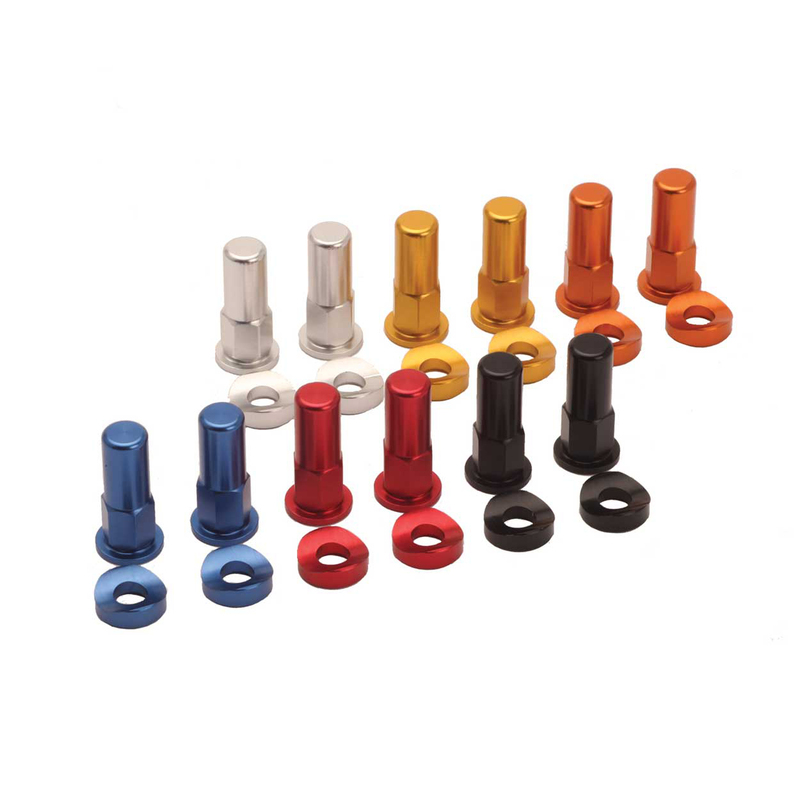 Écrous et rondelles de blocage de jante – rouge – 2 pièces