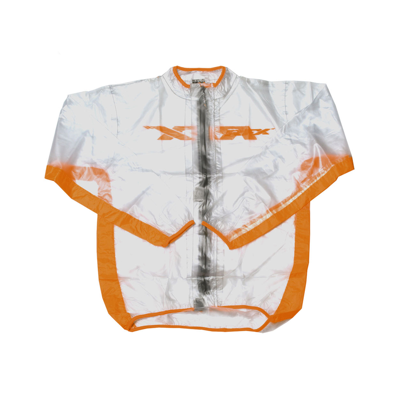 Veste de pluie RFX Sport Series - taille enfant S - transparent/orange / 6-8 ans
