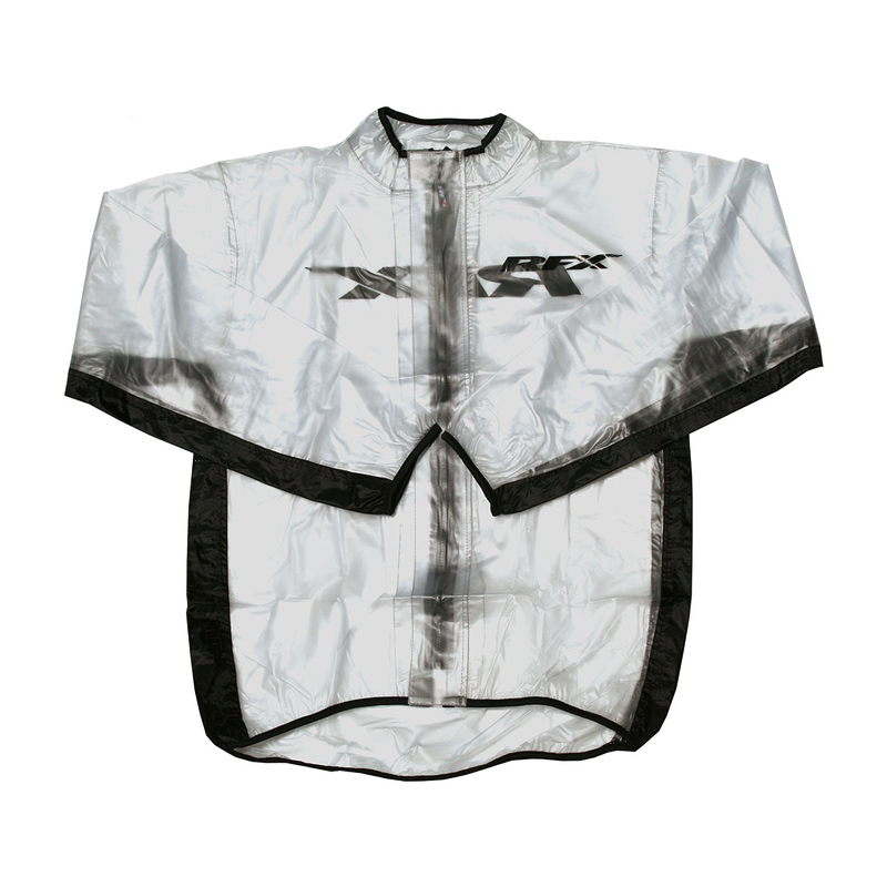 Veste de pluie RFX Sport Series – taille M – transparent/noir