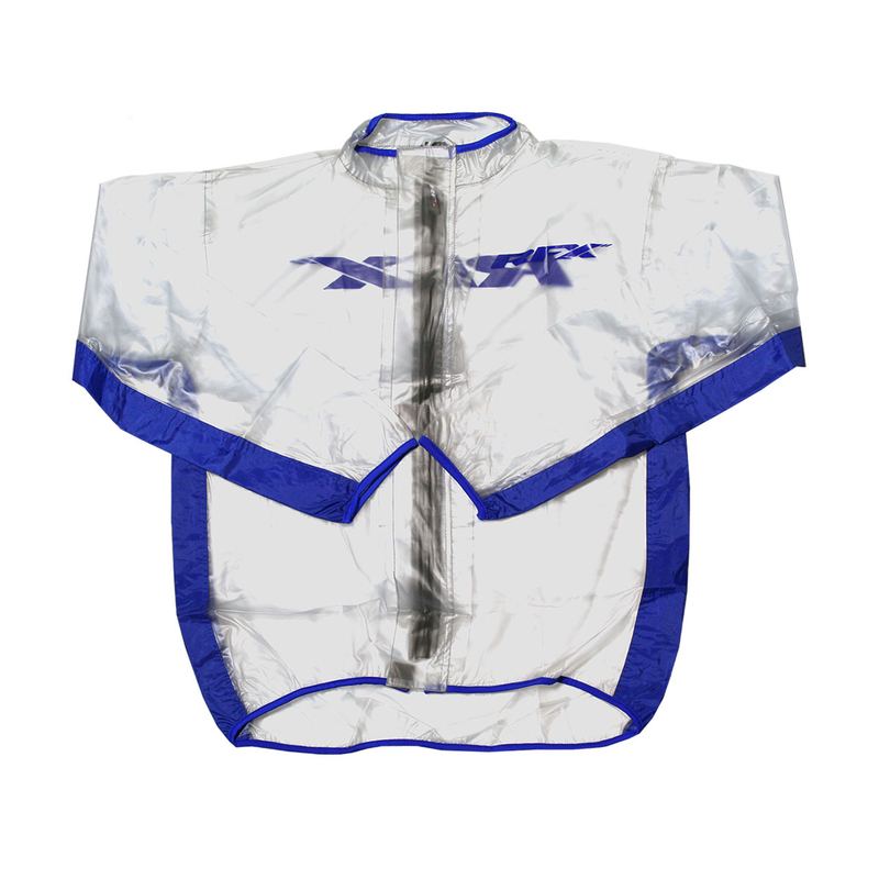 Veste de pluie RFX Sport Series – taille M – transparent/bleu