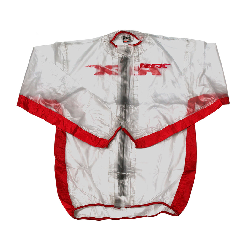 Veste de pluie RFX Sport Series – taille XL – transparent/rouge