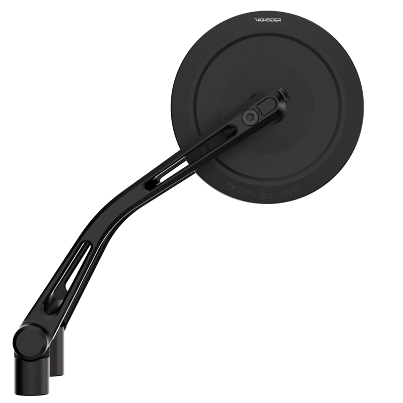 Rétroviseur de guidon HIGHSIDER pro Montana-Slim – noir – la paire
