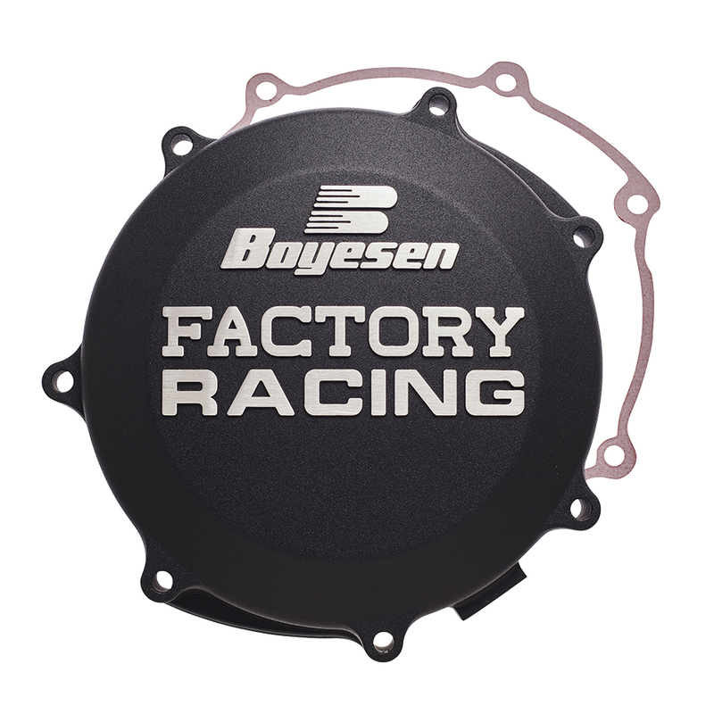Couvercle de carter d’embrayage BOYESEN Factory Racing noir – Yamaha YFZ450
