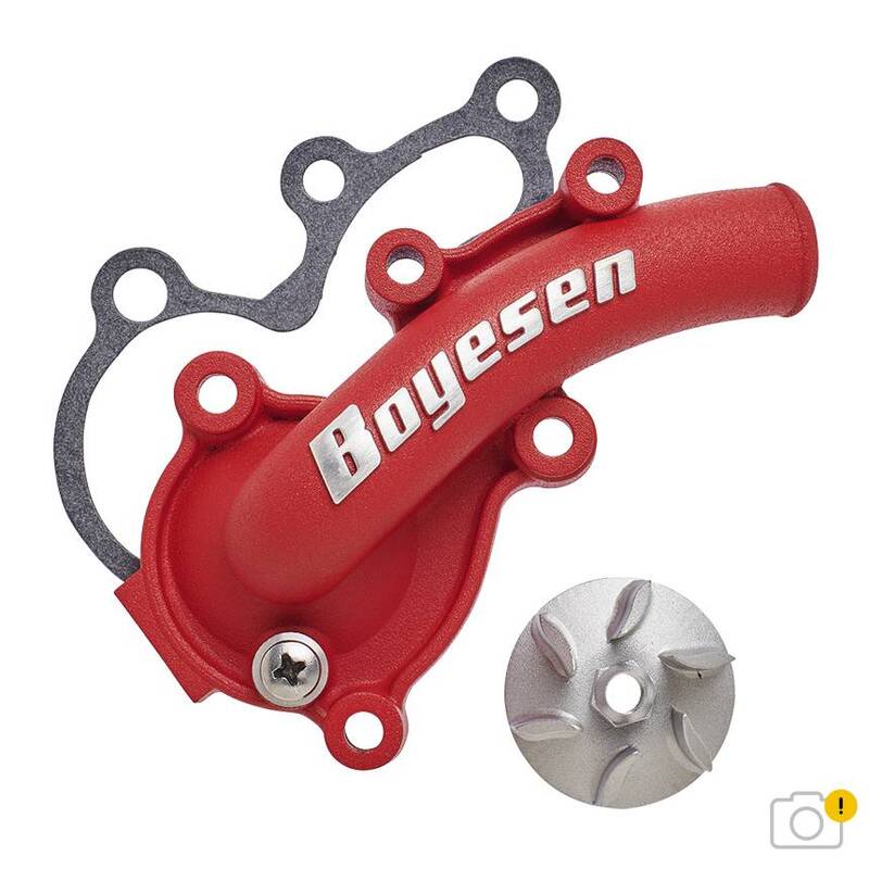 Couvercle de pompe à eau + turbine BOYESEN SuperCooler – rouge