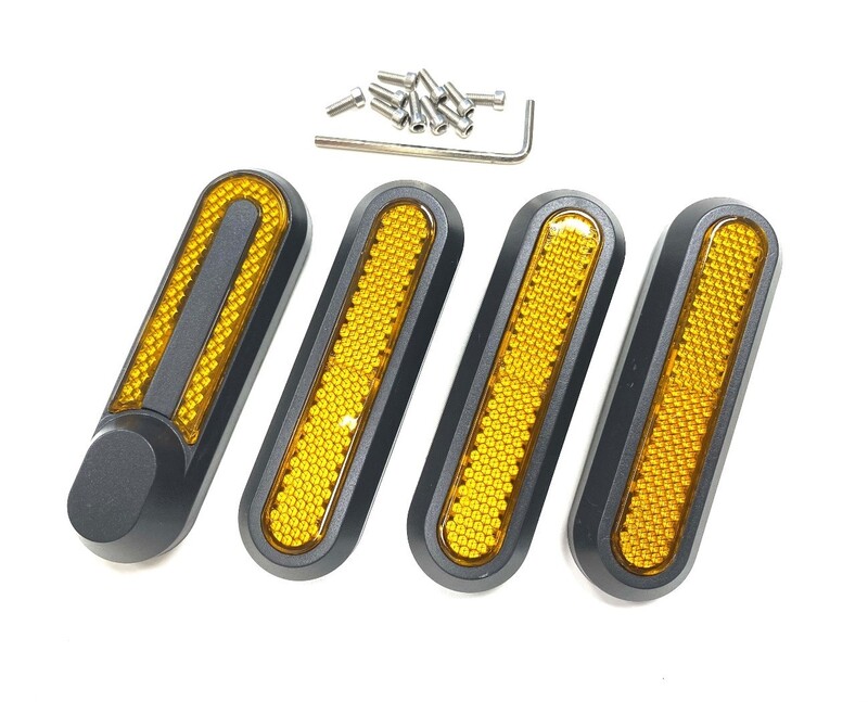 Jeu de catadioptres de fourche avant V BIKE pour trottinette électrique