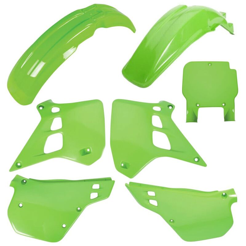 Kit plastiques POLISPORT couleur origine – Kawasaki KX 125 (90-91)