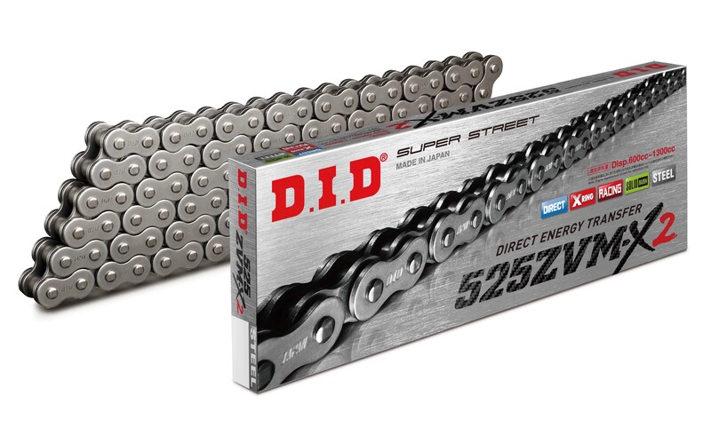 Chaine de transmission D.I.D 530 ZVM-X2 - Joints X-Ring - attache à riveter