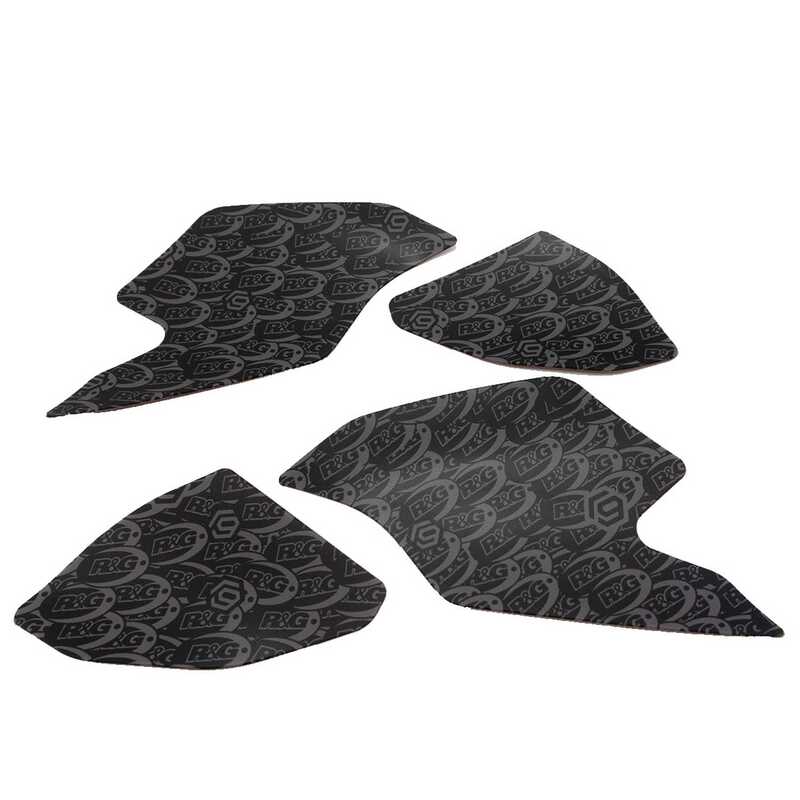 Kit grip de réservoir 4 pièces R&G RACING Race Grip – noir