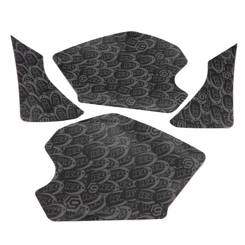 Kit grip de réservoir 4 pièces R&G RACING Race Grip – noir