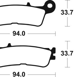 Plaquettes de frein TECNIUM MX/Quad métal fritté – MO465