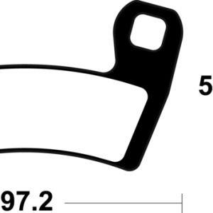 Plaquettes de frein TECNIUM MX/Quad métal fritté – MO470