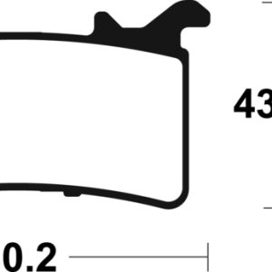 Plaquettes de frein TECNIUM métal fritté – MTR485
