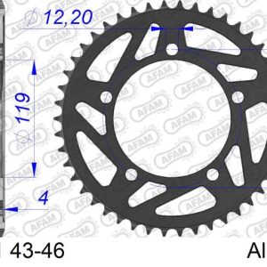 Couronne AFAM alu standard – 520