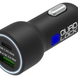 Chargeur allume-cigare QUAD LOCK double USB (C+A) 48W