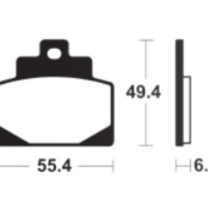 Plaquettes de frein TECNIUM métal fritté – MSS438