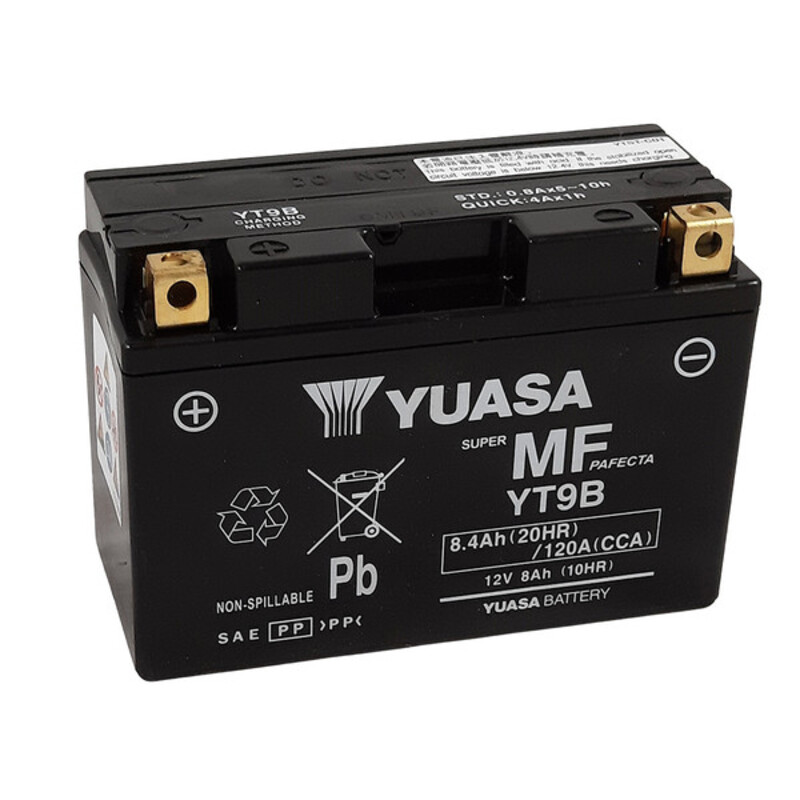 Batterie YUASA W/C sans entretien activée usine – YT9B