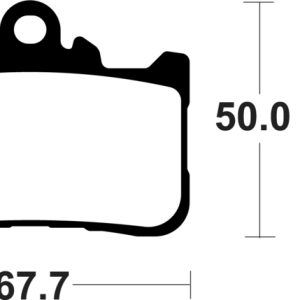 Plaquettes de frein TECNIUM métal fritté – MF494