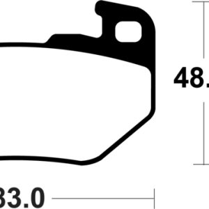 Plaquettes de frein TECNIUM métal fritté – MR493