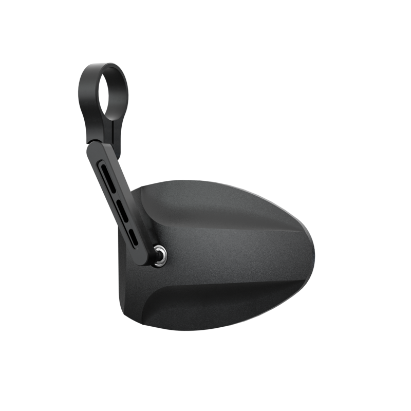 Rétroviseur d’embout de guidon HIGHSIDER pro Ferrara 2 court – noir – l&rsquo;unité