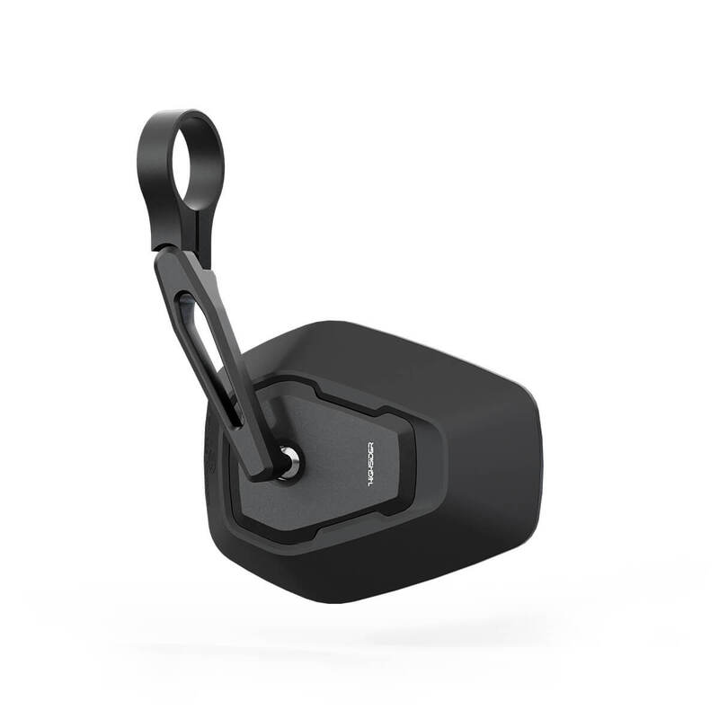 Rétroviseur embout de guidon HIGHSIDER pro Esagano-RS court – noir/noir