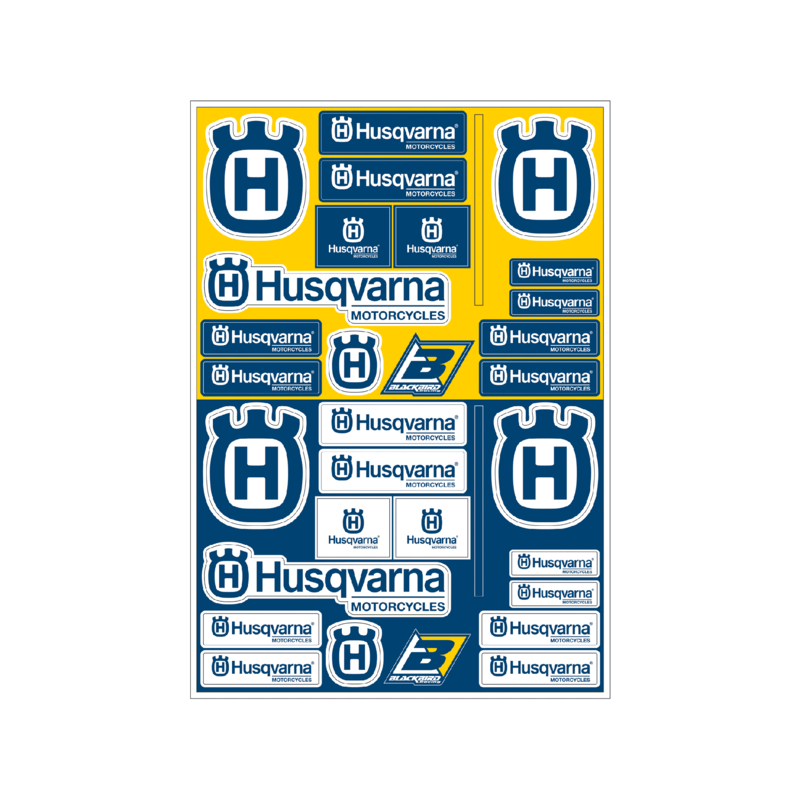 Planche de stickers BLACKBIRD PVC – Husqvarna