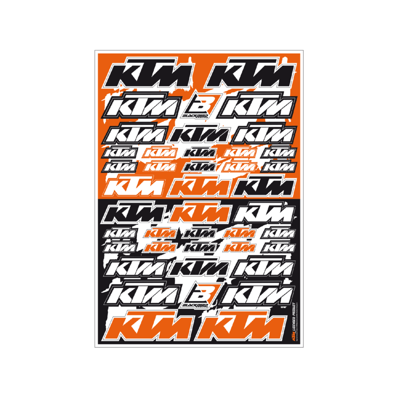 Planche de stickers BLACKBIRD PVC – KTM