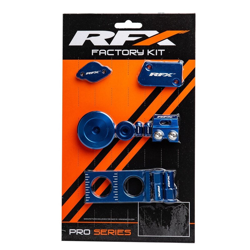Kit d&rsquo;habillage anodisé RFX Factory – bleu