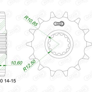 Pignon AFAM acier standard – 525
