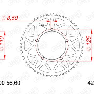 Couronne AFAM alu standard – 428