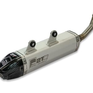 Silencieux FRESCO Carby aluminium blanc/casquette carbone