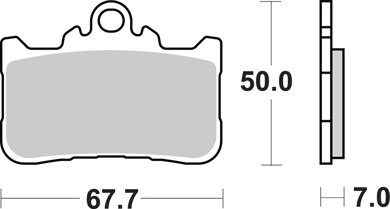 Plaquettes de frein frittées BREMBO - 07HO72SA