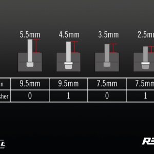 Vis et rondelles de plateforme pour pédales RENTHAL CYCLE Revo PDS03