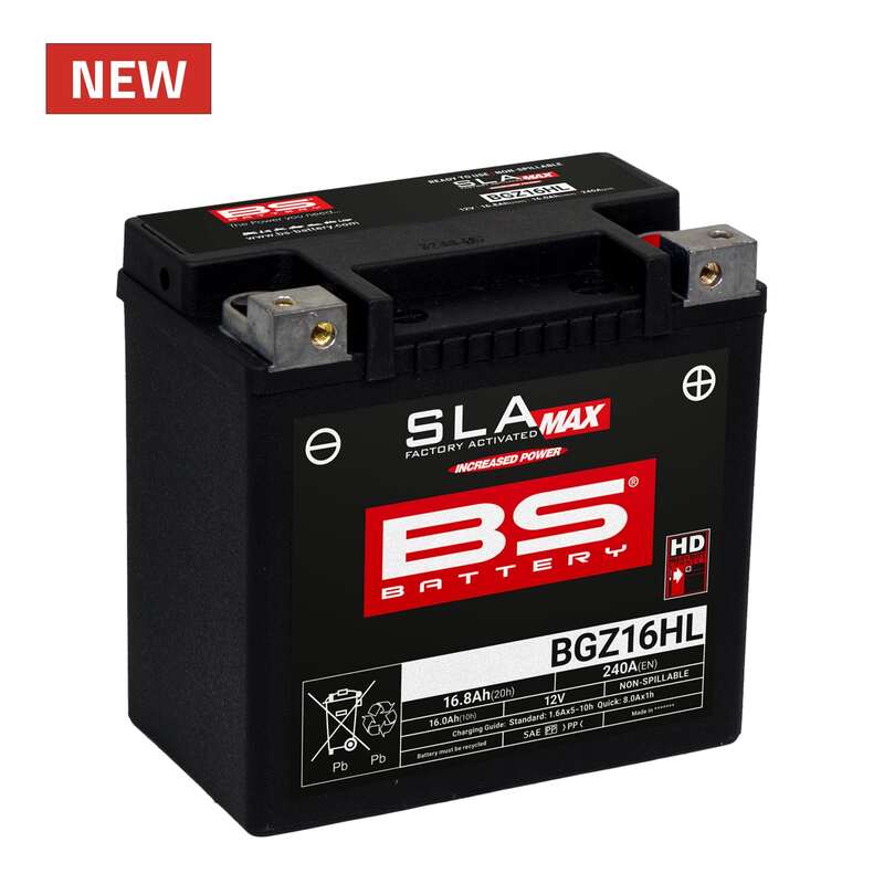 Batterie BS BATTERY SLA Max sans entretien activée usine – BGZ16HL