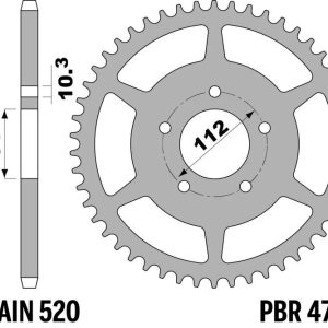 Couronne PBR acier standard – 520