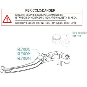 Kit de leviers repliables et réglables LIGHTECH – Type J