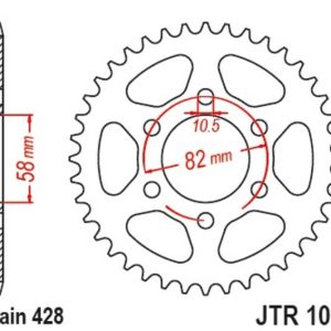 Couronne JT SPROCKETS Acier Standard – 428